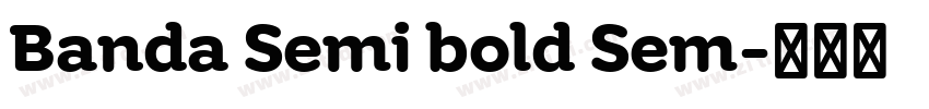 Banda Semi bold Sem字体转换